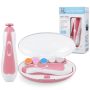 Pandaear Baby Nail Trimmer Electric Baby Nail Clippers Safe Baby Nail File Kit With Extra 6 Replacement Pads -pink