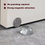 Door Stopper No-Drill Anti-Collision Silicone Strong Magnetic Bathroom Door Stopper Door Bump Anti-Collision Pad Noise Reduction Pad