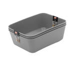 Ezy Multi Purpose Medium Tray - Pack Of 3 Grey