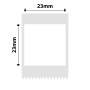 NB755 - - B1 / B21 / B3S / B4 - 23X23MM - 285 White M Style Labels