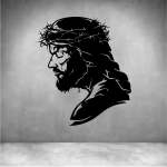 Jesus Face - Grey L 500 X H 600MM