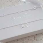 Zena 925 Sterling Silver Moon Ankle Chain 27CM Includes 5CM Extension