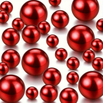 120PCS Red Plastic Vase Filler Beads Non-porous Highlight Pearls For Home Decor Table Centerpieces Wedding & Party Decorations C