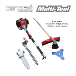 Tandem 3-IN-1 Multi Tool Brushcutter Polesaw Hedge Trimmer