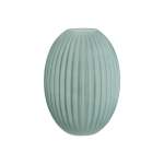 Matte Blue Glass Vase