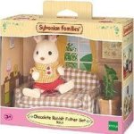 sylvanian families chocolate rabbit father set