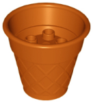 DUPLO Parts Preloved Ice Cream Waffle Cone 15577