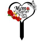 Memorial Grave Markers Heart Memorial Plaque Stake Sympathy Grave Markers Cemetery Cardinals Garden Stake Memorial Metal Grave S