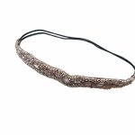 Honkenda Handmade Crystal Rhinestone Headbands For Women Crystal Bohemia Stretch Elastic Fashion Beaded Head Wraps Hair Bands Je