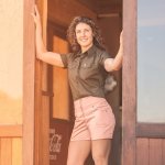 Ladies Kalahari Shorts Blush Pink - 42