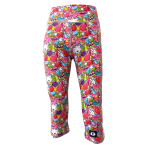 High Waist Funky 3 4 Leggings - Girl Power - Ladies L - 36