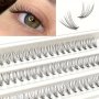 10D Eyelash Extension C/d Curl 12MM Natural False Eyelash Extension Set 60 Bundles Long Strip Single Eyelashes 1 Box