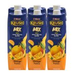 Clover Krush Orange Fusion Mix 50% Fruit Nectar Blend 1L