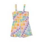 Younger Girl Gingham Jumpsuit