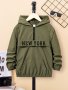 Boys Casual Simple New York Letter Print Long Sleeve Hoodies Boys Sweatshirt For Spring Fall Boys Hoodie Tops Outdoor