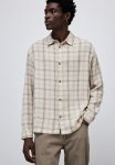 Regular Fit Shirt - Light Beige Checked