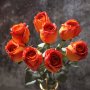 5PCS High-quality Lifelike Roses 4 Colors 57.91CM Artificial Burnt Edge Rose Flower Branches Romantic Faux Floral Centerpiece For Wedding Dating Anniversary Party Living Room