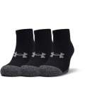 Adult Heatgear Lo Cut Socks 3-PACK - Black Black Steel XL