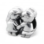 C39-C17101 - 925 Sterling Silver Girl & Boy European Bead