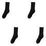 2 Pack - Men's Premium Cotton Long Tube Sports Socks - Black