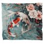 Koi Fish In Flower Pond Light Weight Fleece Blanket By Wikus Schalkwyk