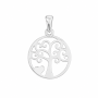 Small Silver Tree Of Life Pendant With Heart