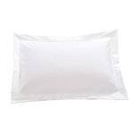 300 Thread Count Egyptian Cotton Percale Oxford PILLOWCASE - White - King - Single 50 X 90CM