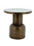 Four Corners Metal And Mirror Side Table ST11