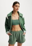 Cotton On On Field Panelled Bomber Jacket - Emerald Forest