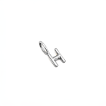 H Alphabet Charm In Silver