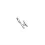 H ~ Alphabet Charm In Silver