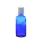 10ML Blue Glass Bottle With Fast Flow Dropper Cap - White