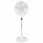 Defy Twin Blade Standing Fan - White