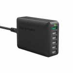 6 Port 60W 1XQC3.0|5XUSB Desktop With Ismart Charger - Black