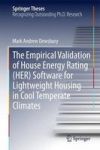 The Empirical Validation Of House Energy Rating Her Software For Lightweight Housing In Cool Temperate Climates Hardcover 2015 E