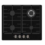 Falco 60CM Black Glass Gas Hob - FAL-BGH-60