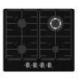 Falco 60CM Black Glass Gas Hob - FAL-BGH-60