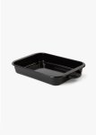 Stainless Steel & Ceramic Rectangular Enamel Roaster