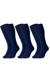 3 Pairs Turkish Men’s Luxury Cotton Navy Socks