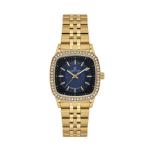 Premium Gold Tone Blue Dial Analogue Watch