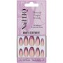Nail HQ Almond Purple French Nails