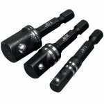 Tork Craft Impact Socket Adaptor 3PC Set 1 4' 3 8' 1 2' TCIAD143812