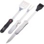 Braai Set: Fork Brush And Knife Bbq - 3 Piece 5 Functions
