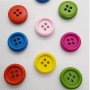 50pcs 1.5cm Mix Colour Wooden Button 4holes DIY Craft Buttons DIY Clothing Decoration Jute Ribbon Rope Cord DIY Wedding Jute Twine Crafts Gift Party Decor