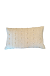 Linen Cowrie Shell Cushion - Long