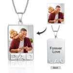 CNE105310 - Personalized Photo Necklace With Engraving Stainless Steel