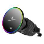 Volkano Volt Series QI2.2 Magnetic Car Vent Phone Holder - Black