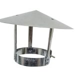 External Vent Air Vent Outlet Chimney Cowl Cap Tool Pipe Rain Cover Protector Cap Galvanized Tinplate Ending Roof Cowl For Ducti