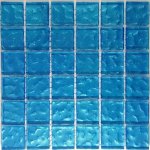 Metallic Texture Mosaic Tilesbaby Blue Sheet Size 15X15CM
