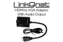 LinkQnet HDMI To Vga Adaptor With Audio Output